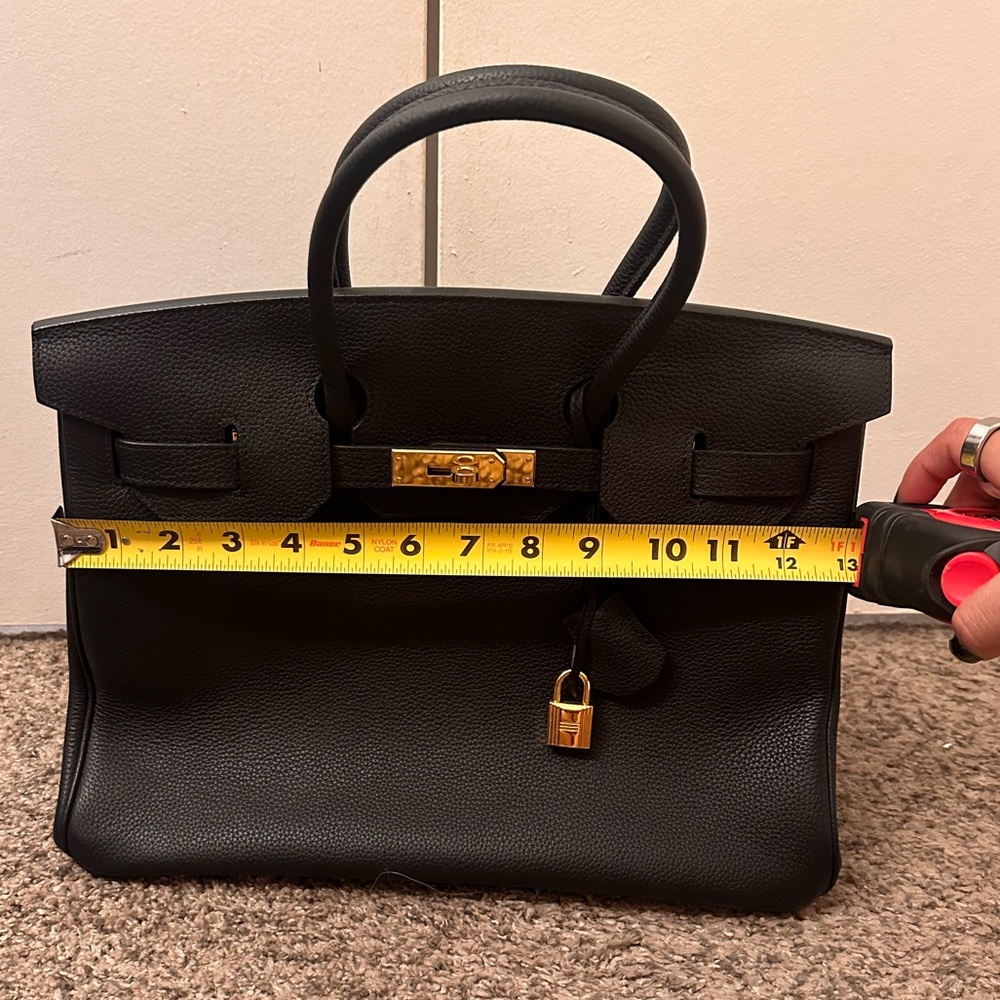 Black leather purse